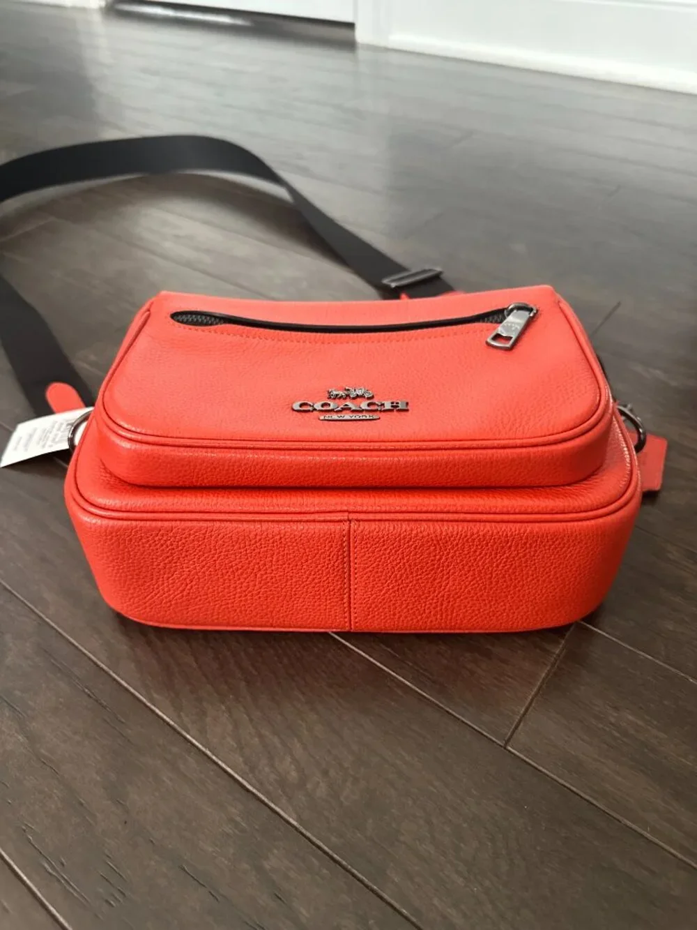 Coach Elias Orange Mango Leather Crossbody Bag Style #D2557-CJ509 *NWT*
